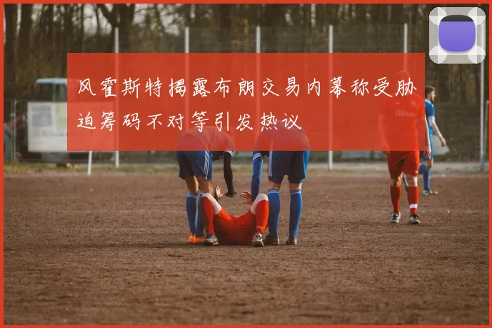 风霍斯特揭露布朗交易内幕称受胁迫筹码不对等引发热议